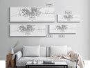 Panoramic Laredo City Map, Texas Art, Map Print, Minimalist Wall Art, Canvas Art, Housewarming Gift, Street Map Art, Closing Gift