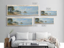 Artillery Lake Panoramic Framed Canvas Print, Lake House Art, Modern Decor, Travel Poster, Scenic View, Home Decoration