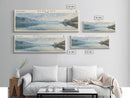Bear Lake Panoramic Framed Canvas Print, Lake House Decor, Scenic View, Travel Poster, Minimalist Art, Home Decoration