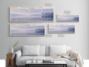 Chautauqua Lake New York Framed Canvas Print, Lake House Art, Panoramic Wide Wall Art, Travel Poster, Modern Lake Painting, Nature Art