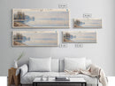 Chippewa Lake Ohio Framed Canvas Print, Lake House Decor, Panoramic Wide Art, Travel Poster, Modern Lake Painting, Nature Art