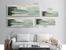 Clearwater Lake Missouri Framed Canvas Print, Lake House Decor, Panoramic Wide Art, Travel Poster, Rustic Lake Painting, Nature Art