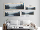 East Lake Oregon Framed Canvas Print, Panoramic Lake House Decor, Wall Art, Travel Poster, Rustic Lake Painting, Home Decor