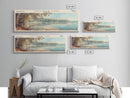 Fellows Lake Missouri Framed Canvas Print, Lake House Decor, Panoramic Wall Art, Travel Poster, Rustic Lake Painting, Home Decor