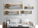Heron Lake New Mexico Framed Canvas Print, Lake House Decor, Panoramic Wall Art, Travel Poster, Scenic Lake Painting, Nature Art