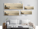 Imuruk Basin Framed Canvas Print, Lake House Decor, Panoramic Wall Art, Travel Poster, Beautiful Lake Painting, Home Decor