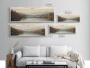 Lake Chatuge Georgia Framed Canvas Print, Lake House Decor, Panoramic Wall Art, Travel Poster, Serene Lake Painting, Nature Art