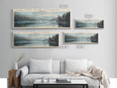 Lake Saint Catherine, Boho Art, Scenic Landscape, Travel Poster Art, Wall Art, Home Decor, Nature Scene, Lake Painting, Minimalist Art, Living Room Decor, Travel Print, Framed Canvas Print, Lake House Decor, Panoramic Print