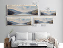 Lake Winfield Scott Georgia Framed Canvas Print, Lake House Decor, Panoramic Wall Art, Travel Poster, Scenic Landscape Painting, Rustic Art