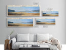 North Trout Lake Utah Framed Canvas Print, Lake House Decor, Panoramic Wall Art, Travel Poster, Landscape Painting, Bedroom Decor