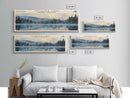 Tathlina Lake Panoramic Wall Art, Framed Canvas Print, Lake House Decor, Travel Poster, Scenic Landscape, Bedroom Decor, Nature Art