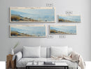 Walker Lake Nevada Panoramic Wall Art, Framed Canvas Print, Lake House Decor, Travel Poster, Serene Landscape, Home Decor