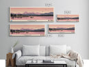 American Lake Colorado Framed Canvas Print, Panoramic Travel Poster, Pop Art, Midcentury Modern Wall Art, Scenic Bedroom Art