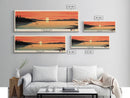 Torch Lake, Michigan Framed Canvas Print, Lake House Decor, Midcentury Modern Art, Pop Art, Travel Poster, Living Room Wall Art