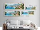 Antananarivo, Madagascar Panoramic Travel Poster Canvas Print, Antananarivo, Madagascar Painting, Madagascar Art, Antananarivo Panoramic Travel Art, Travel Painting