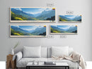 Armenia, Colombia Panoramic Travel Poster Canvas Print, Armenia, Colombia Painting, Colombia Art, Armenia Panoramic Travel Art, Travel Painting