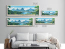 Campinas, Brazil Travel Poster Panoramic Canvas Print, Campinas, Brazil Painting, Brazil Art, Campinas Travel Art, Guest Room Painting