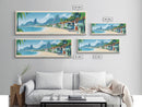 Contagem, Brazil Panoramic Travel Poster Canvas Print, Contagem, Brazil Painting, Brazil Art, Contagem Travel Art, Guest Room Painting