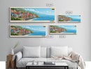 Floridablanca, Colombia Panoramic Travel Poster Canvas Print, Floridablanca, Colombia Painting, Colombia Art, Floridablanca Travel Art, Guest Room Painting