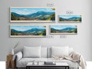 Latacunga, Ecuador Panoramic Travel Poster Canvas Print, Latacunga, Ecuador Painting, Ecuador Art, Latacunga Travel Art, Guest Room Painting