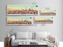 Panoramic Travel Poster Medina, Saudi Arabia Canvas Print, Medina, Saudi Arabia Painting, Saudi Arabia Art, Medina Travel Art, Guest Room Painting