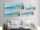 Panoramic Travel Poster Oran, Algeria Canvas Print, Oran, Algeria Painting, Algeria Art, Oran Travel Art, Guest Room Painting