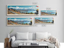 Penalolen, Chile Panoramic Travel Poster Canvas Print, Penalolen, Chile Painting, Chile Art, Penalolen Panoramic Travel Art, Travel Painting