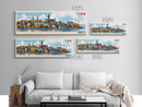 Saint-Jean-sur-Richelieu, Canada Travel Poster Panoramic Canvas Print, Saint-Jean-sur-Richelieu, Canada Painting, Canada Art, Saint-Jean-sur-Richelieu Travel Art, Guest Room Painting