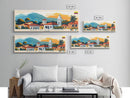 Santo Domingo, Ecuador Panoramic Travel Poster Canvas Print, Santo Domingo, Ecuador Painting, Ecuador Art, Santo Domingo Travel Art, Guest Room Painting