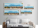 Tarija, Bolivia Panoramic Travel Poster Canvas Print, Tarija, Bolivia Painting, Bolivia Art, Tarija Travel Art, Living Room Painting