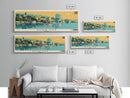 Bahir Dar, Ethiopia Panoramic Canvas Print, Bahir Dar, Ethiopia Painting, Ethiopia Art, Bahir Dar Travel Poster, Travel Art, Guest Room Painting