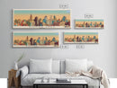 Buenos Aires, Argentina Panoramic Canvas Print, Buenos Aires, Argentina Painting, Argentina Art, Buenos Aires Travel Poster, Travel Art, Guest Room Painting