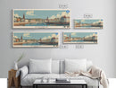 Dundee, Scotland Panoramic Canvas Print, Dundee, Scotland Painting, Scotland Art, Dundee Travel Poster, Travel Art, Vacation Gift