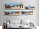 Duran, Ecuador Panoramic Canvas Print, Duran, Ecuador Painting, Ecuador Art, Duran Travel Poster, Travel Art, Living Room Painting