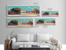 Ituzaingo, Argentina Panoramic Canvas Print, Ituzaingo, Argentina Painting, Argentina Art, Ituzaingo Travel Poster, Travel Art, Vacation Gift