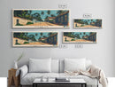 Maneah, Guinea Panoramic Canvas Print, Maneah, Guinea Painting, Guinea Art, Maneah Travel Poster, Travel Art, Housewarming Gift