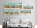 Sao Paulo, Brazil Panoramic Canvas Print, Sao Paulo, Brazil Painting, Brazil Art, Sao Paulo Travel Poster, Travel Art, Vacation Gift