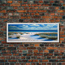 Vibrant Beach Sunset Canvas Print - Perfect for Living Room Decor, Framed Wall Art, Calming Decor, Beach Waves