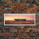Urban Decay Graffiti Punk Wall Art, Street Art, Framed Canvas Print, Abandoned Diner, Limited Edition, High Quality Art, Game Room Art