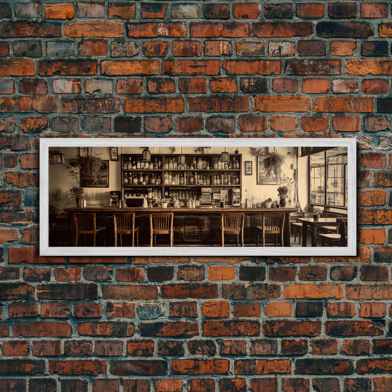 Bar Art, Old Timey Western Bar, Sepia Photography Art, Kitchen Art, Kitchen Wall Art, Home Bar Decor, Bar Cart Art