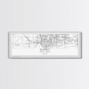 Panoramic Buffalo City Map, New York Art, Map Print, Minimalist Wall Art, Canvas Art, Housewarming Gift, Street Map Art, Closing Gift