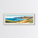 Anakena, Chile Panoramic Print, Vacation Gift, Chile Wall Art, Beach Painting, Beach Decor, Beach Or Lakehouse Art