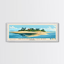Benguerra Island, Mozambique Panoramic Print, Vacation Gift, Mozambique Wall Art, Beach Painting, Beach Decor, Large Wall Art, Wood Frame Art