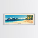 Bounty Beach, Philippines Panoramic Beach Print, Vacation Gift, Philippines Wall Art, Beach Painting, Beach Decor, Beach Painting