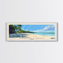Bowman’s Beach, Florida Panoramic Print, Vacation Gift, Florida Wall Art, Beach Painting, Beach Decor, Large Wall Art, Wood Frame Art