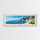 Capo Sant’Andrea, Italy Panoramic Beach Print, Vacation Gift, Italy Wall Art, Framed Canvas Print, Framed Beach Painting