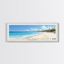 Cockburn Town Beach, Turks and Caicos Panoramic Beach Print, Vacation Gift, Turks and Caicos Wall Art, Beach Painting, Beach Decor, Beach Painting