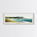 Cuckmere Haven, United Kingdom Panoramic Beach Print, Vacation Gift, United Kingdom Wall Art, Framed Canvas Print, Framed Beach Painting