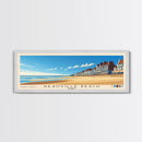 Deauville Beach, France Panoramic Print, Vacation Gift, France Wall Art, Vacation Wall Art, Vacatation Memories, Beach Decor, Beach Or Lakehouse Art