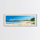 Freshwater Beach, Australia Panoramic Print, Vacation Gift, Australia Wall Art, Beach Painting, Beach Decor, Large Wall Art, Wood Frame Art